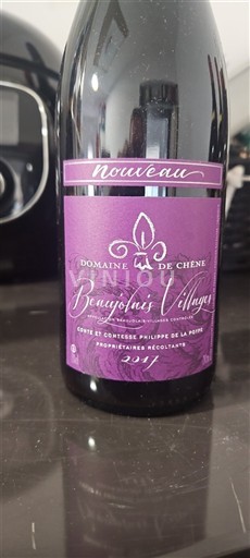 Beaujolais Beaujolais byar Domaine La de Chêne Nouveau 2017