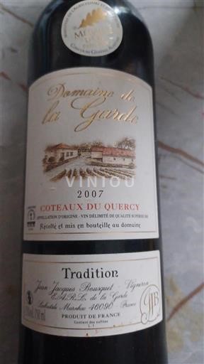 Jugozahod Coteaux du Quercy Domaine La Garde Tradition 2007