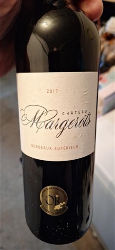 Bordeaux Bordeaux Supérieur Château Margerots 2017