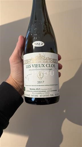 Údolí Loiry Savennières Nicolas Joly Les Vieux Clos 2017