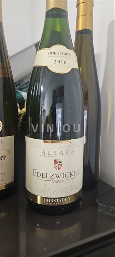 Viinit Blanc sec Edelzwicker Horstaden 2016 Ranska Alsace Vin de France