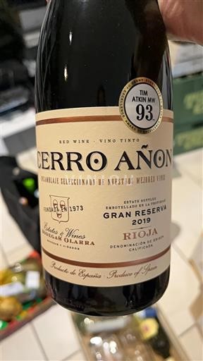 La Rioja Rioja Cerro Añon Gran Reserva 2019