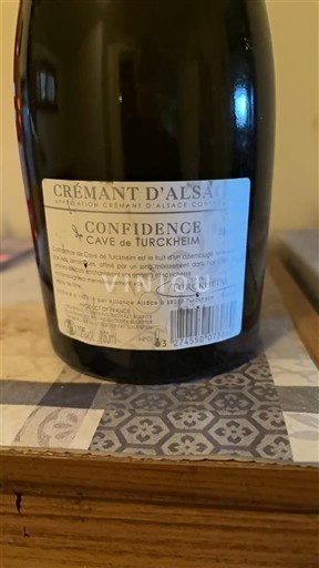 Alsace Crémant d'Alsace Cave de Turckheim Confidence Ikke årgangsbestemt