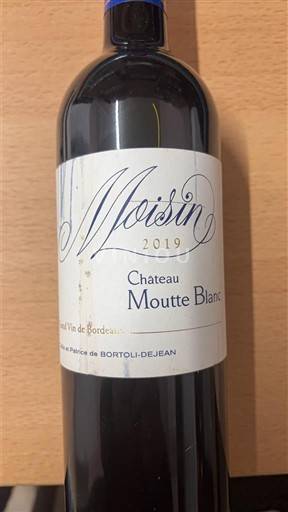 Bordeaux Château Moutte Blanc Moisin 2019