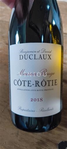 Vallée du Rhône Côte-rôtie Duclaux Maison Rouge 2018