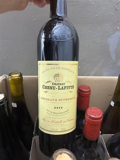 Bordeaux Bordeaux Supérieur Château Chenu-Lafitte 2003