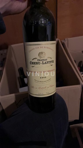Bordeaux Bordeaux superior Château Chenu-Lafitte 2003