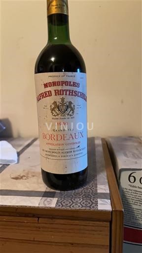 Bordeaux Monopoles Alfred Rothschild 1966