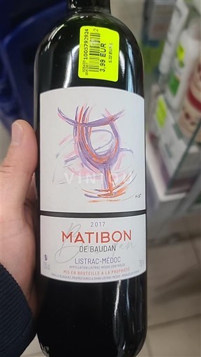 Bordeaux Listrac-Médoc De Baudran Matibon 2017