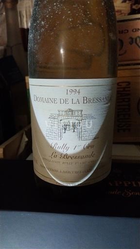 Viinit Blanc sec La Bressande Domaine La Bressande 1994 Ranska Burgundi Rully AOC Premier Cru