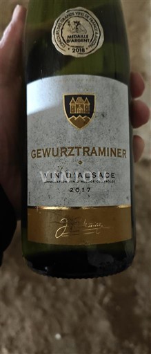 Vinhos Blanc sec J. Blessing 2017 França Alsácia Vin de France