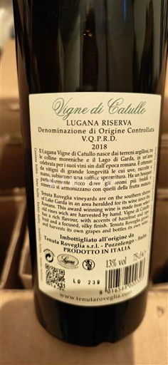 Lombardiet Ospecificerad Tenuta Roveglia Vigne di Catullo 2018