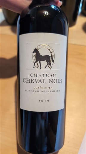 Bordeaux Saint-Émilion Grand Cru Grand Cru Château Cheval Noir Le Fer 2019