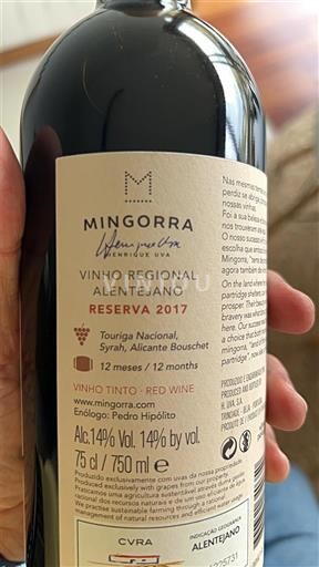 Алентижу Алентажу Mingorra Reserva 2017