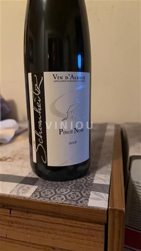 Wines Rouge sec Schoenheitz 2018 France Alsace Vin de France