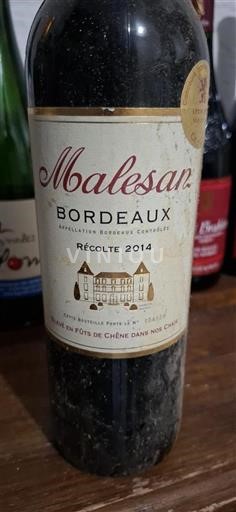 Burdeos Bordeaux Malesan 2014