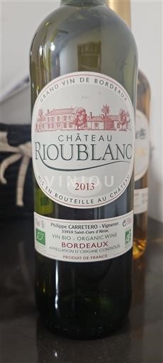 Bordeaux Château Rioublanc 2013