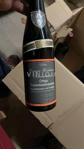 Vinhos Blanc liquoreux Sonnenmond Ortega Trockenbeerenauslese Hanger-Weisheim 1989 Alemanha Rheinhessen