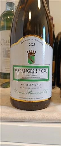 Viinit Blanc sec Vieilles Vignes Domaine Bruzey et Fils 2023 Ranska Burgundi Maranges AOC Premier Cru