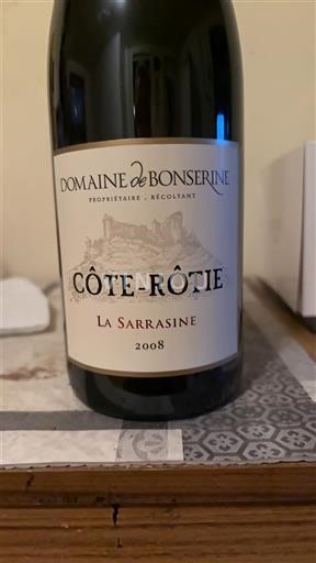 Weine Rouge sec La Sarrasine Domaine Bonserine 2008 Frankreich Rhônetal Côte-rôtie AOC