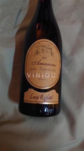 Vénétie Amarone della Valpolicella Luigi Righetti Classico 2008