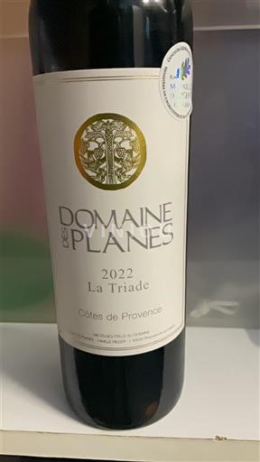 Provenza Côtes de Provenza Domaine S Planes La Triade 2022