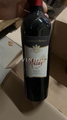 Apulia Susumaniello Salento Castello Monaci Artas 2001