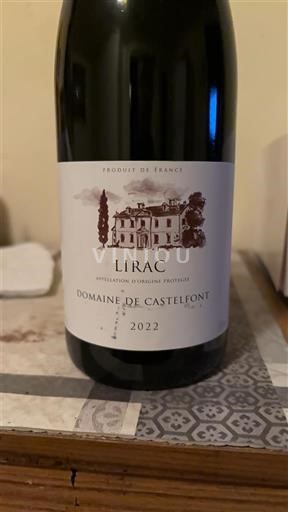 Údolí Rhôny Lirac Domaine Castelfont 2022