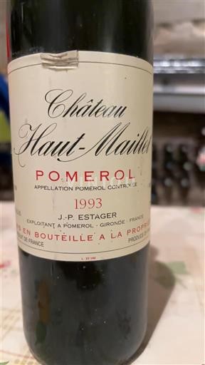 Bordeaux Pomerol Château Haut-Maillet 1993