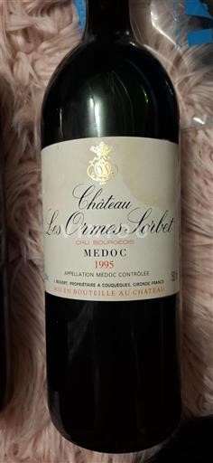 Vinos Rouge sec Château Les Ormes Sorbet 1995 Francia Burdeos Médoc AOC