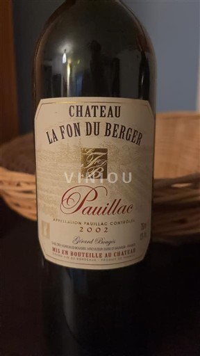 Burdeos Pauillac Château La Fon du Berger 2002