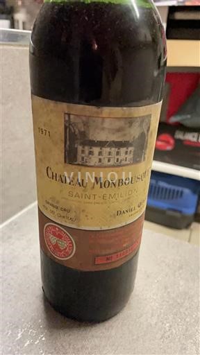 Bordeaux Saint-Émilion Grand Cru Château Monbousquet 1971