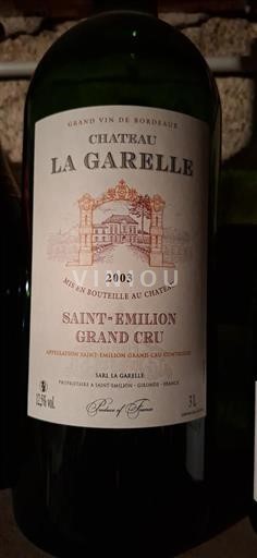 Bordeaux Saint-Émilion Grand Cru Grand Cru Château La Garelle 2003
