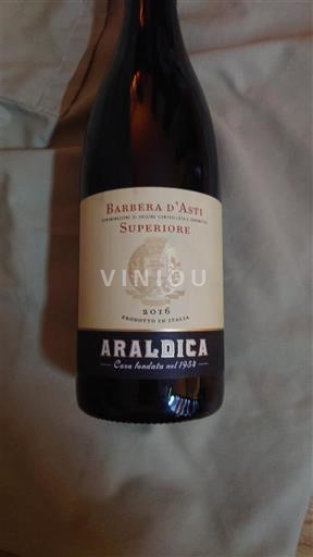 Weine Rouge sec Araldica 2016 Italien Piemont Barbera d'Asti DOC