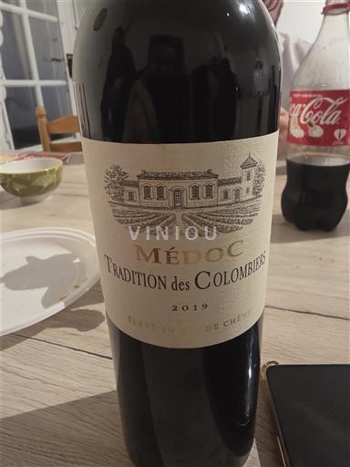 Vinos Rouge sec Tradition des Colombiers 2019 Francia Burdeos Médoc AOC