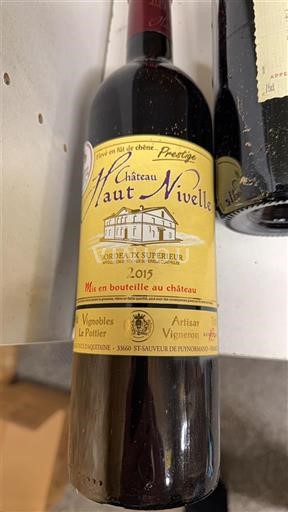 Bordeaux Bordeaux Supérieur Château Haut Nivelle Prestige 2015