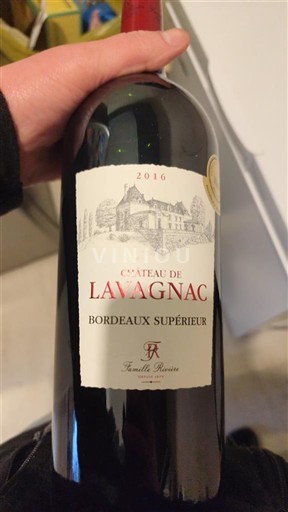 Bordeaux Bordeaux Supérieur Château Lavagnac 2016