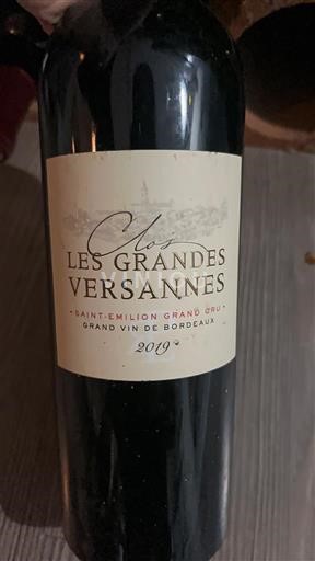 Bordeaux Saint-Émilion Grand Cru Grand Cru Clos Les Grandes Versannes 2019