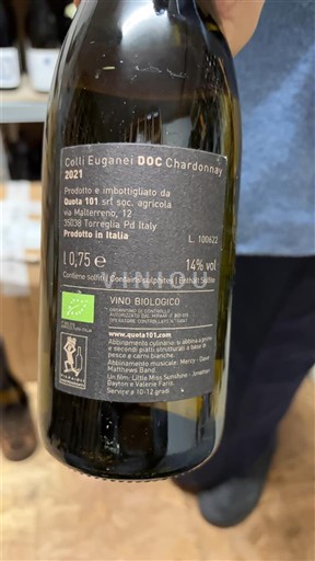 Veneto Colli Euganei Quota 101 Chardonnay 2021