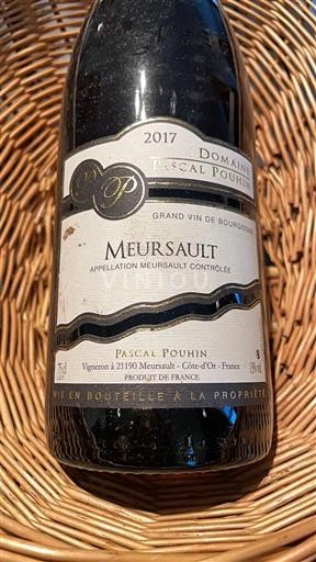 Bourgondië Meursault Domaine Pascal Pouhin 2017