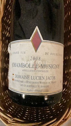 Burgundy Chambolle-Musigny Domaine Lucien Jacob 2008