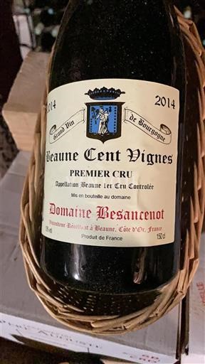 Burgundy Beaune Premier Cru Domaine Besancenot Beaune Cent Vignes 2014