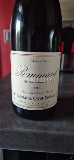 Burgundy Pommard Domaine Cyrot-Buthiau 2019