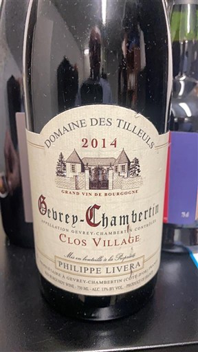 Bourgogne Gevrey-chambertin Domaine S Tilleuls Clos Village 2014