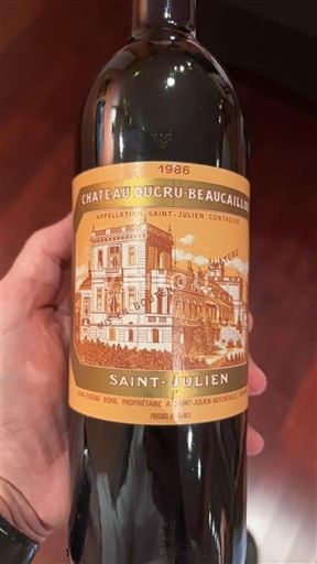 Bordeaux Saint-Julien Grand Cru Château Cru-Beaucaillou 1986