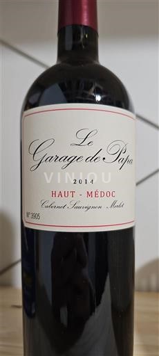 Bordeaux Haut-Médoc Le Garage de Papa 2014