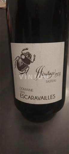 Rhône-dalen Rasteau Domaine S Escaravailles Héritage 1924 2017