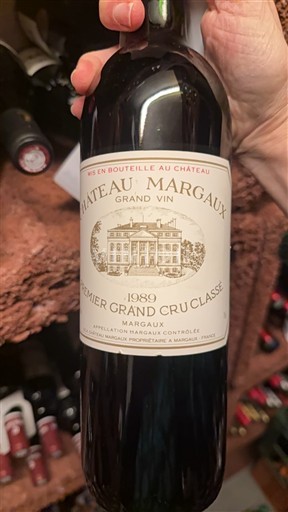 Bordeaux Margaux Grand Cru Château Margaux Grand Vin 1989