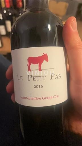 Bordeaux Saint-Émilion Grand Cru Grand Cru Le Petit Pas 2016