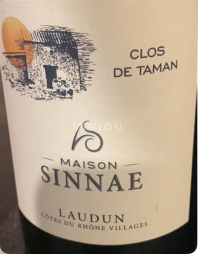 Rona dolina Côtes-du-Rhône-Villages Maison Sinnae Clos de Taman 2022